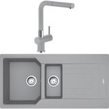 Franke Urban UBG 651-100 Nero 1.5 Gözlü Armatürlü Granit Eviye Seti