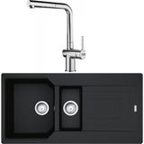Franke Urban UBG 651-100 Nero Granit Eviye-Active Plus Doccia Krom Batarya Seti