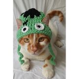 Frankenstein Bere Halloween Örgü Kedi Köpek Şapkası Evcil Hayvan Şapkası Pet Aksesuarları