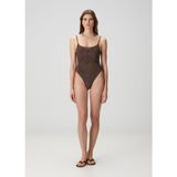 Frankie's Bikinis Juliet Kahverengi Süet Mayo - XS