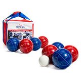 Franklin Sports Bocce Top Seti - 8 Tüm Hava Koşulları 90 mm Bocce Topları, 1 Pallino ve Taşıma Çantası - Plaj, Arka Bahçe Çim veya Dış Mekan Parti Oyunu - Amerikan Seti