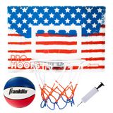 Franklin Sports Kapı üzerinde mini basketbol potası – Pro Hoops iç mekan çocuk sepeti, mini basketbol topu – Slam Dunk onaylı, kırılmaz arka duvar – yatak odası + ofis mini lastik + top – ABD