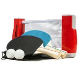 Franklin Sports Taşınabilir masa tenisi seti, masa tenisi ağı + (2) kürek, ping pong topları dahil, 2 oyuncu