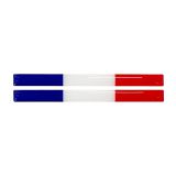 Fransa bayrak 2'li çubuk 3D Sticker