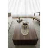 Fransız Dantel Bej Runner (120X30CM) - Oval - Bej