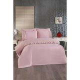 Fransız Dantelli Nadire Çeyizlik Nevresim Takımı Pudra - 200 x 220 cm