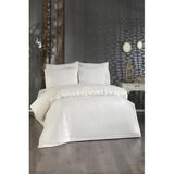 Fransız Dantelli Neriman Çeyizlik Nevresim Takımı Krem - 200 x 220 cm