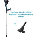 Fransız Herdegen Advance Koltuk Değneği / Kanedyen (1 Adet) - Turkuaz