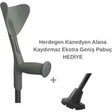 Fransız Herdegen Evolution & Fun Koltuk Değneği / Kanedyen (1 Adet) - Gri