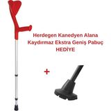 Fransız Herdegen Evolution & Fun Koltuk Değneği / Kanedyen (1 Adet) - Kırmızı