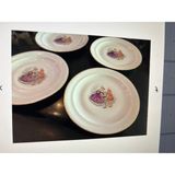 Fransız Limoges Porselen Tabak 4 Adet 22 cm