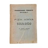 Fransızcadan - Türkçeye Resimli Fizik - Kimya Sözlüğü (İkinci El)