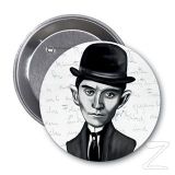 Franz Kafka (Karikatür) - Rozet