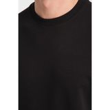 Frappoli 2857 Massimo Erkek Siyah %100 Supima Pamuk Çekmeyen Kumaş Regular Fit Bisiklet Yaka Tişört - XL