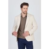 Frappoli 3115 Erkek Açık Bej Esnek Likralı Pamuk Karışımlı Slim Fit İlkbahar-Yaz Spor Blazer Ceket