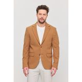 Frappoli 3115 Erkek Gri Esnek Likralı Pamuk Karışımlı Slim Fit Ilkbahar-Yaz Spor Blazer Ceket - Camel - 58 - 6 Drop