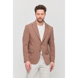 Frappoli 3115 Erkek Gri Esnek Likralı Pamuk Karışımlı Slim Fit Ilkbahar-Yaz Spor Blazer Ceket - Vizon - 62 - 6 Drop