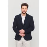 Frappoli 3115 Erkek Lacivert Esnek Likralı Pamuk Karışımlı Slim Fit İlkbahar-Yaz Spor Blazer Ceket