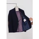 Frappoli 3116 LCS Erkek Lacivert Likralı Pamuklu Kumaşlı Slim Fit Spor Blazer Ceket