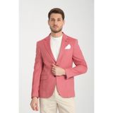 Frappoli Candela Erkek Kırmızı Slim Fit Dar Kesim İlkbahar-Yazlık Spor Blazer Ceket