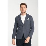 Frappoli Dantae Erkek Lacivert Likralı Esneyen Kumaş Slim Fit Spor Blazer Ceket - 52 - 6 Drop