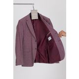 Frappoli Restore Erkek Bordo Likralı Pamuklu Slim Fit Spor Blazer Ceket (Büyük Beden - Battal)