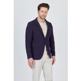 Frappoli Sezer Erkek Bordo-Lacivert Ufak Desenli Polyviskon Kumaşlı Spor Blazer Ceket