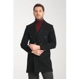 Frappoli Slim fit Erkek Kalın Kruvaze Kaban-palto