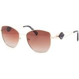 Fratelli Rossetti D3425-C2 55 Polarize Kadın Güneş Gözlüğü - Altın