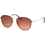 Fratelli Rossetti FR4752-C02 58 Polarize Unisex Güneş Gözlüğü - Altın