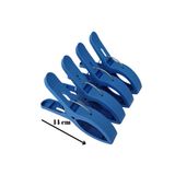 Frater Home Mavi 4'lü Büyük Boy (14 CM) Plaj Havlu Mandalı Plaj Havlu Tutucu Havlu Klipsi Şezlong Sabitleyici.