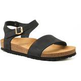 Frau Kadın Sandalet 58H3 Frau Nabuk-V Leather Nero - Siyah