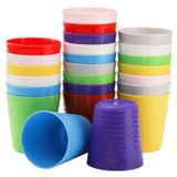 Frcctre 24 Paket Çocuk Bardakları, 8oz Yeniden Kullanılabilir Küçük Bardaklar, Kırılmaz Çocuklar İçme Bardakları, BPA İçermeyen Meyve Suyu Bardakları