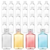 Frcctre 60'lı Paket 2 Oz Boş Şeffaf Plastik Seyahat Şişeleri, Flip Top Kapaklı Taşınabilir Doldurulabilir PET Şişeler, El Dezenfektanı Şampuan Losyonu Tuvalet için Seyahat Boyu Konteynerler