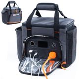 FRECOLSH Jackery Explorer 300/240/160 ile Uyumlu Seyahat Taşıma Çantası, Taşınabilir Güç İstasyonu Saklama Kutusu, Su Geçirmez Alt ve Ön Cepli, Jackery Aksesuarları için Güneş Enerjisi Jeneratörü