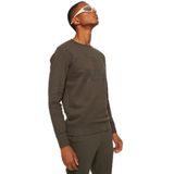 Fred Mello Bisiklet Yaka Kahve Erkek Sweatshirt, Kahve, XL