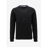 Fred Mello Bisiklet Yaka Siyah Erkek Sweatshirt, Siyah, M