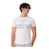 Fred Mello Bisiklet Yaka T-Shirt, L, 5003031521, Beyaz, Erkek
