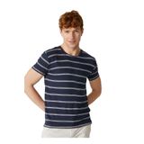 Fred Mello Bisiklet Yaka T-Shirt, M, 5003031560, Mavi, Erkek