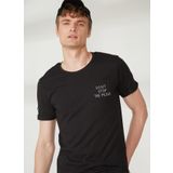 Fred Mello Bisiklet Yaka T-Shirt, M, 5003031594, Siyah, Erkek