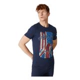 Fred Mello Bisiklet Yaka T-Shirt, M, 5003031672, Mavi, Erkek