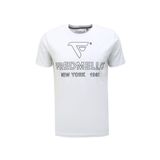Fred Mello Bisiklet Yaka T-Shirt, M, 5003104501, Beyaz, Erkek