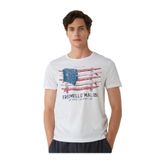 Fred Mello Bisiklet Yaka T-Shirt, S, 5003031608, Beyaz, Erkek