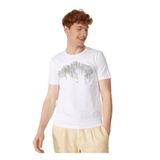 Fred Mello Bisiklet Yaka T-Shirt, S, 5003031703, Beyaz, Erkek
