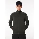 Fred Mello Dik Yaka Kahve Erkek Sweatshirt, Kahve, S