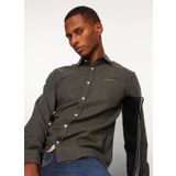 Fred Mello FM23W07CU Siyah Slim Fit Gömlek Yaka Erkek Gömlek