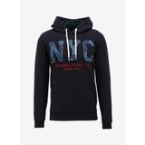 Fred Mello FM23W11FC Lacivert Kapüşon Yaka Erkek Sweatshirt