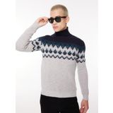 Fred Mello FM23W62MD Ekru Balıkçı Yaka Slim Fit Erkek Kazak