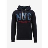 Fred Mello Kapüşon Yaka Lacivert Erkek Sweatshırt, Lacivert, XL