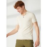 Fred Mello Polo Yaka Slim Fit Taş Erkek Kazak FM23S07MASTONE